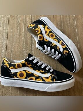 Black Sunflower Vans